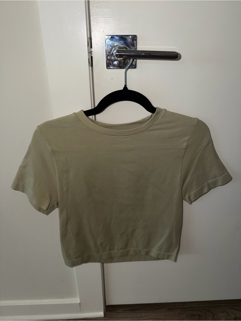 Lange Short Sleeve Crop Top - Sage